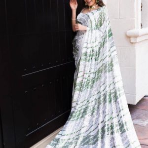 georgette sequence saree