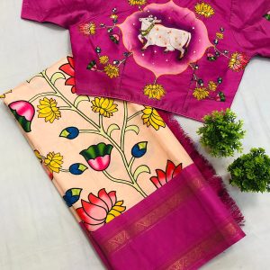 designer saree with readymade blouse