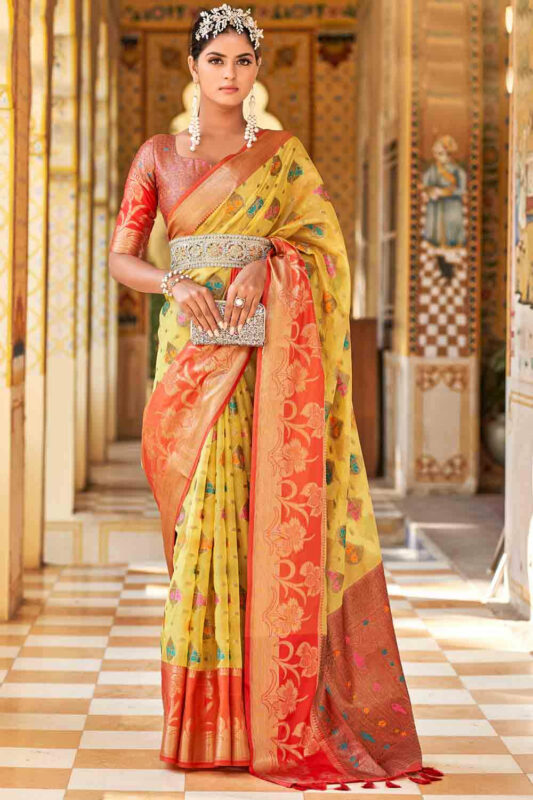 Zardosi Banarasi Silk Saree (adi71649)