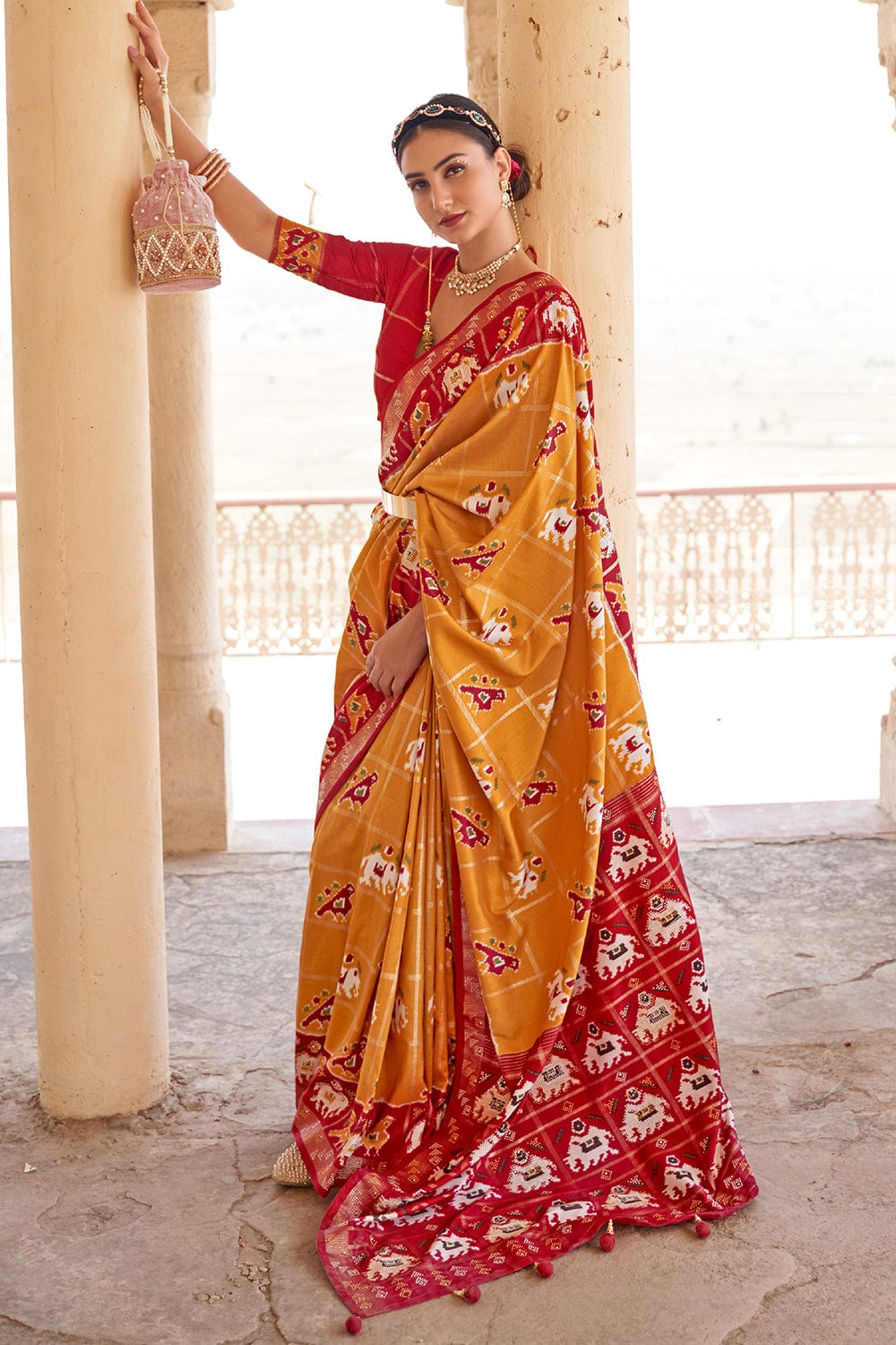 Wedding Wear Adorable Mustard Color Silk Saree, With Blouse Piece at Rs  3340 in Surat