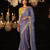 Light Purple Pure Soft Silk Designer Saree (2)