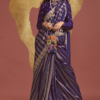 purple handloom saree (1)